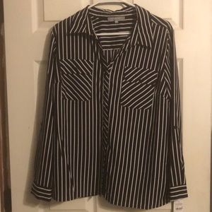 Black n white strip shirt